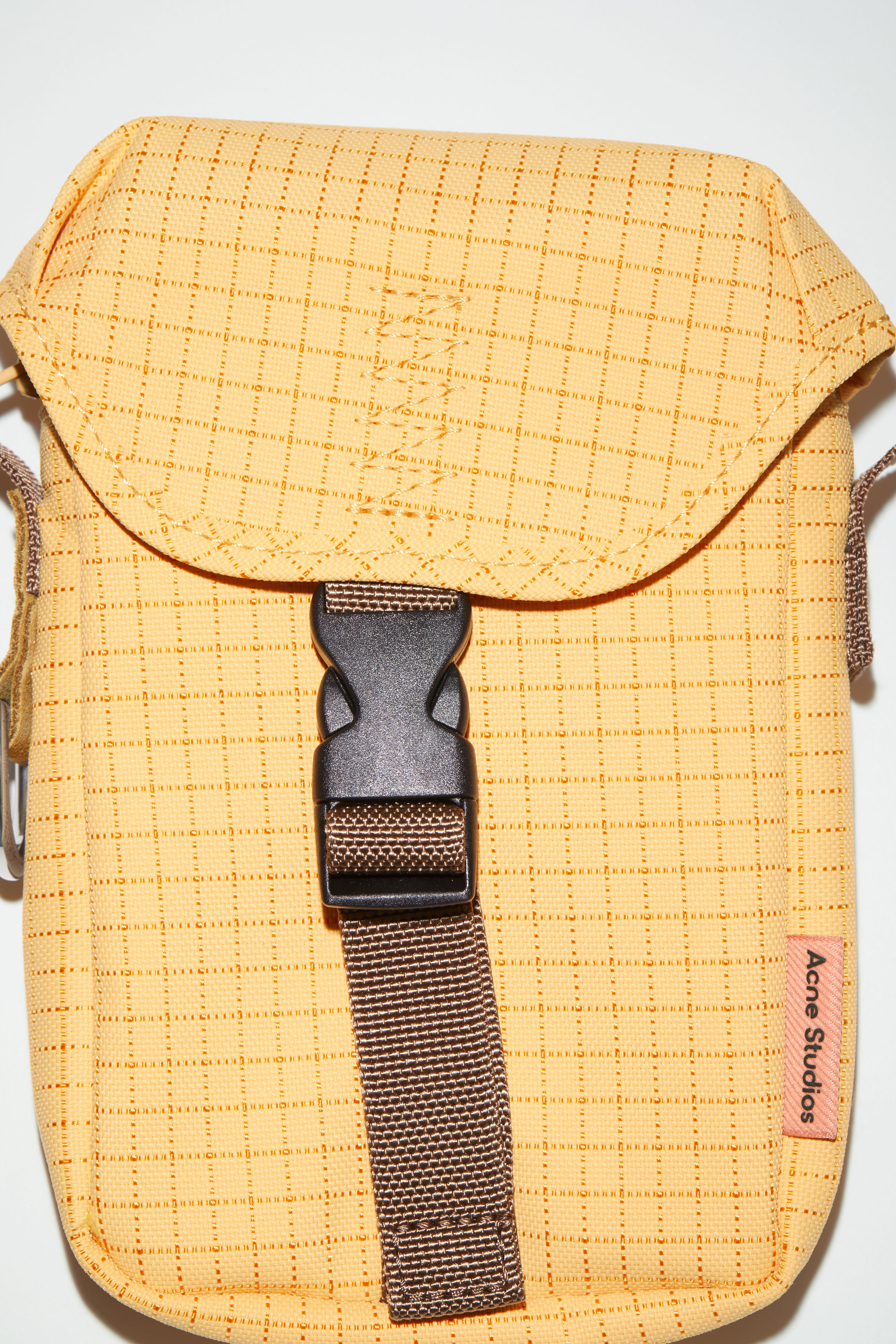 Ripstop mini pouch bag - Yellow/brown - 5