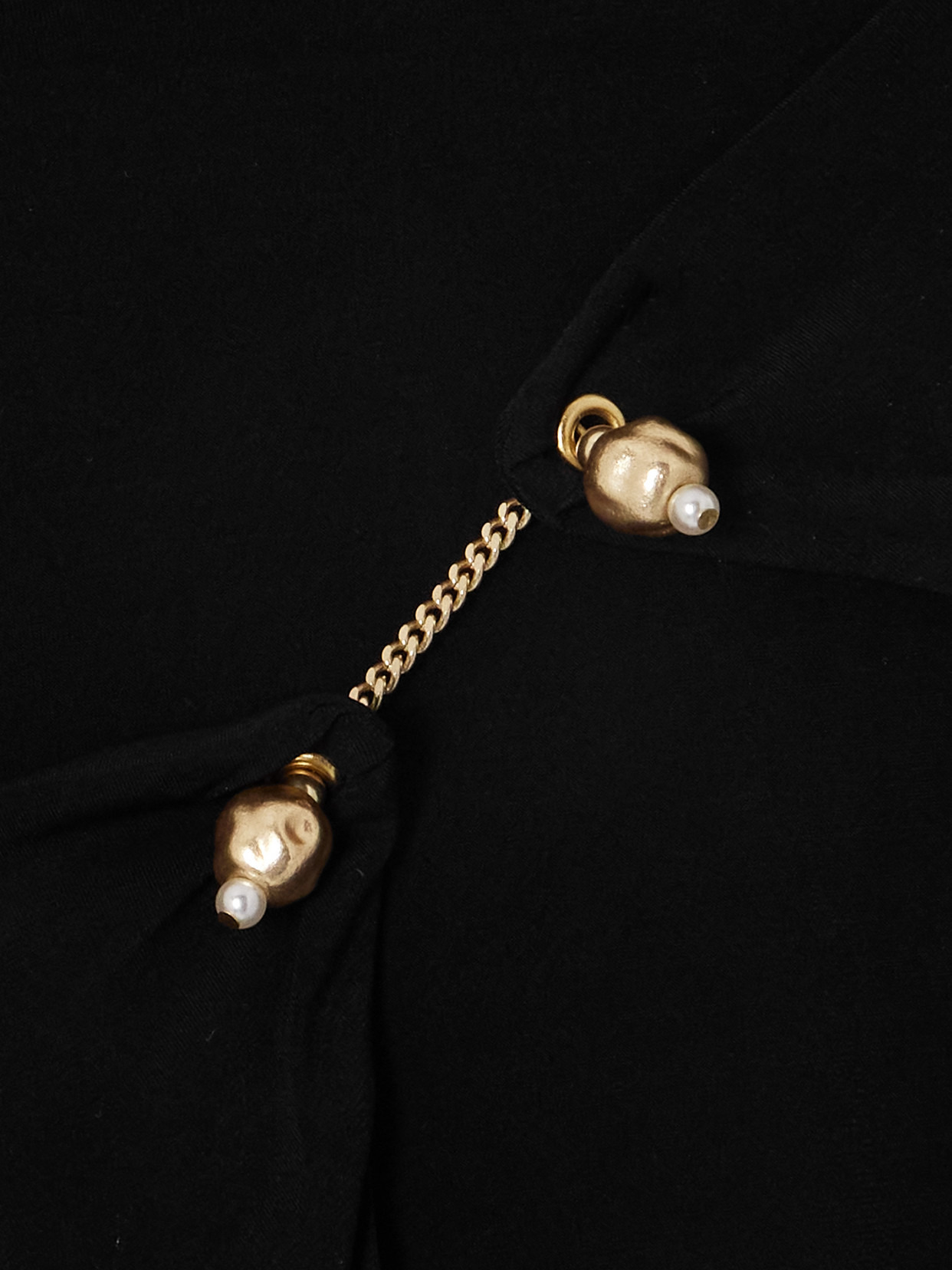 Peyton Draped Embellished Jersey Top - 4