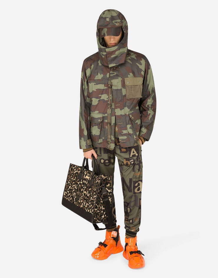 Camouflage-print nylon jacket - 6