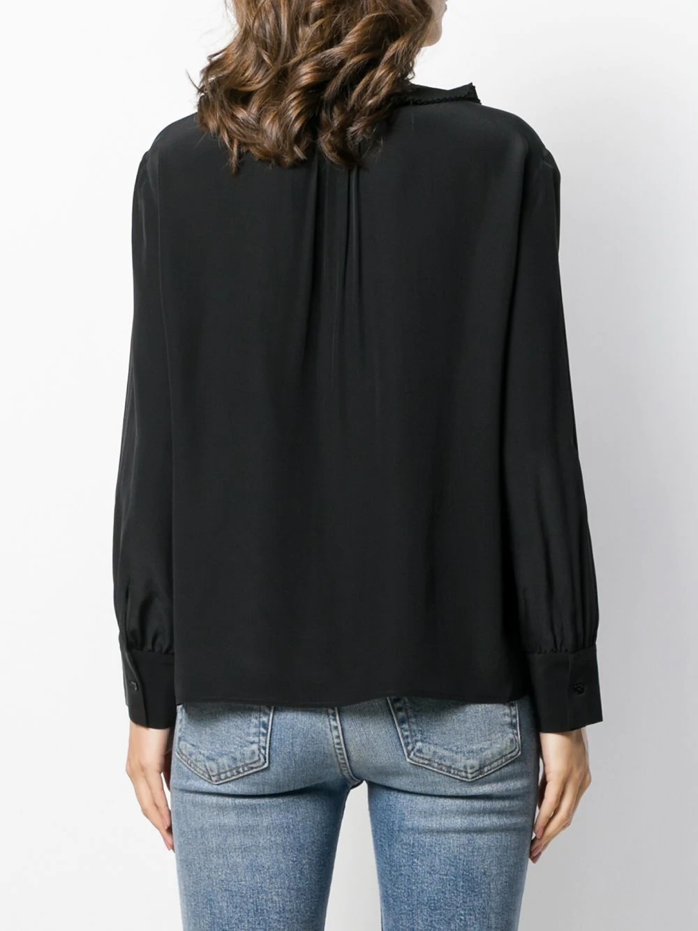 long-sleeved ruffle blouse - 4