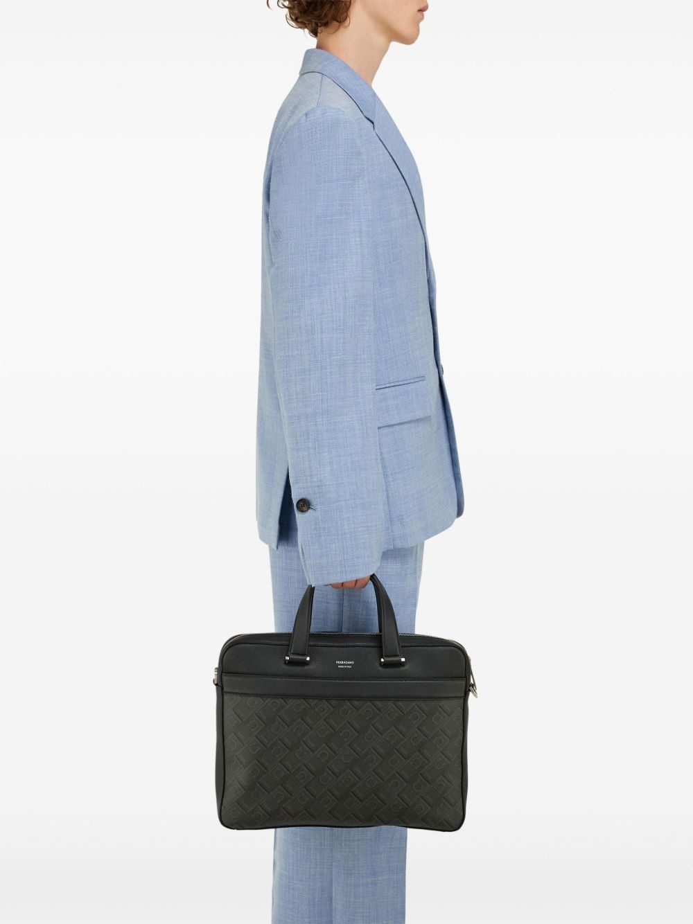 Leather messenger bag - 6