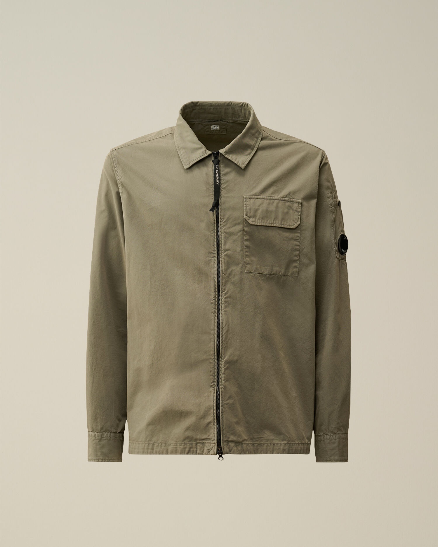 Organic Gabardine Zipped Overshirt - 1