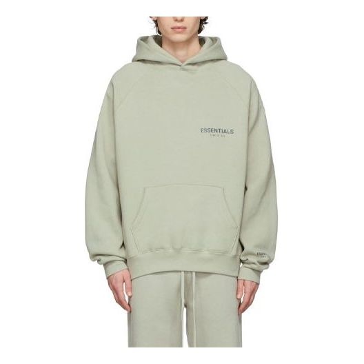 Fear of God Essentials FW21 Pullover Hoodie 'Green Concrete' FOG-FW21-107 - 1