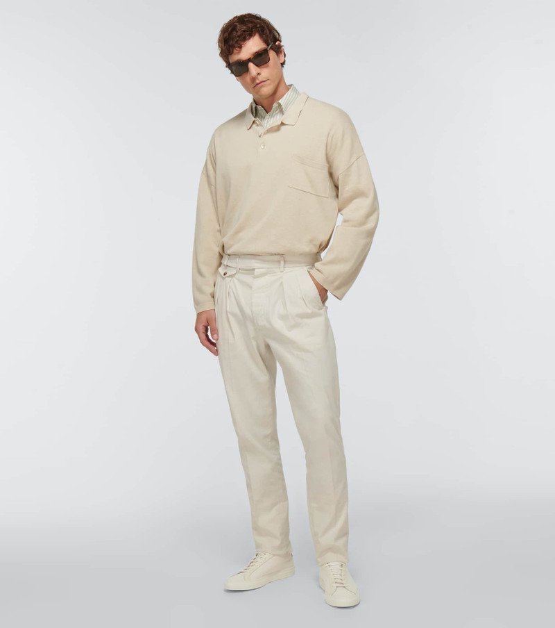 Common Projects Achilles leather and canvas sneakers outlook