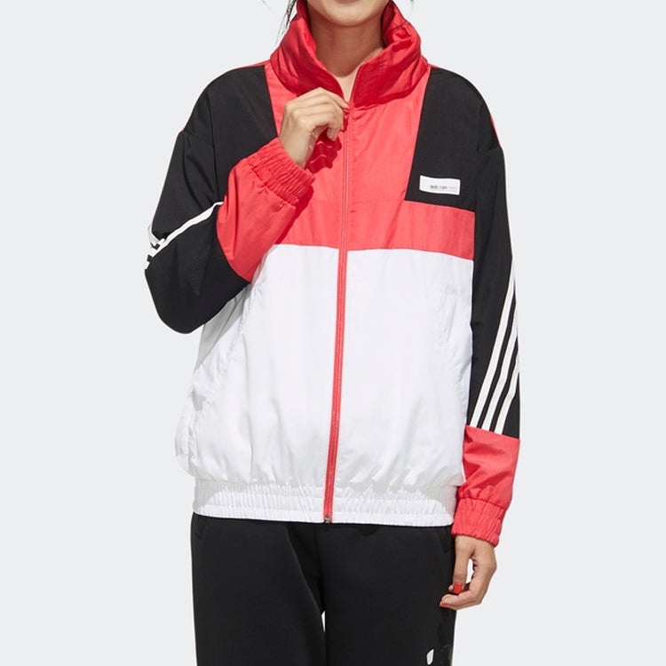 (WMNS) adidas neo Printing Hooded Jacket Pink FU1069 - 2