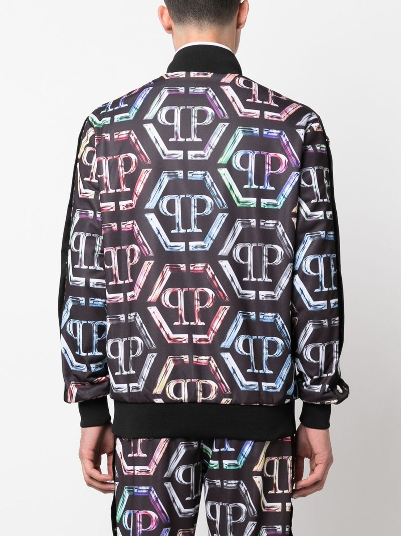 logo-print stretch-cotton tracksuit 4