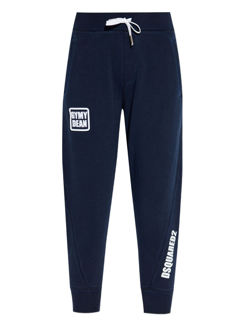 logo-patch number-detail track pants 1
