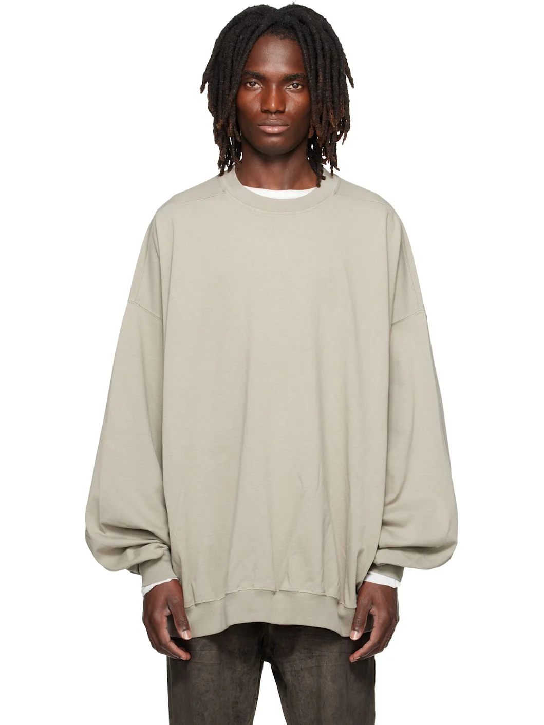 Gray Tower Hun Crewneck Sweatshirt - 1