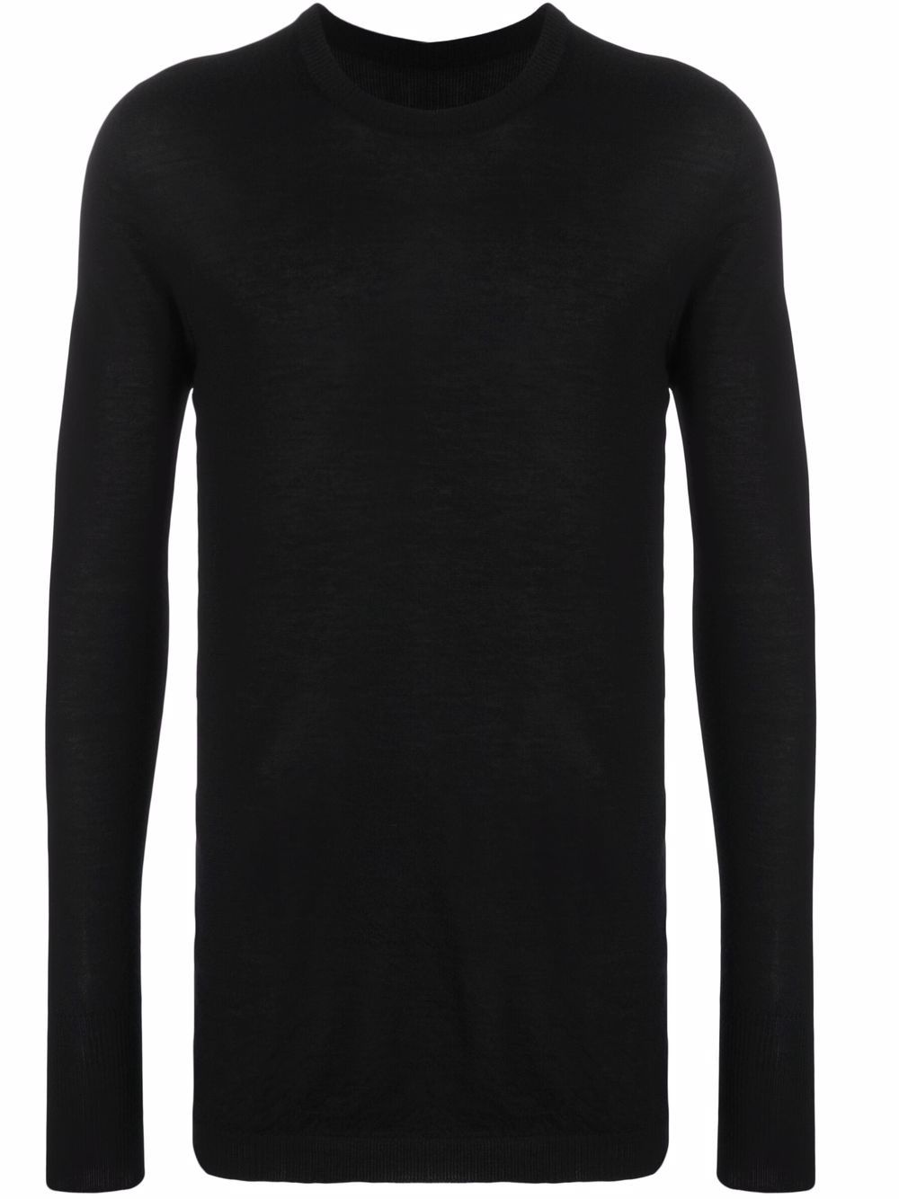 rib-trimmed cashmere jumper - 1