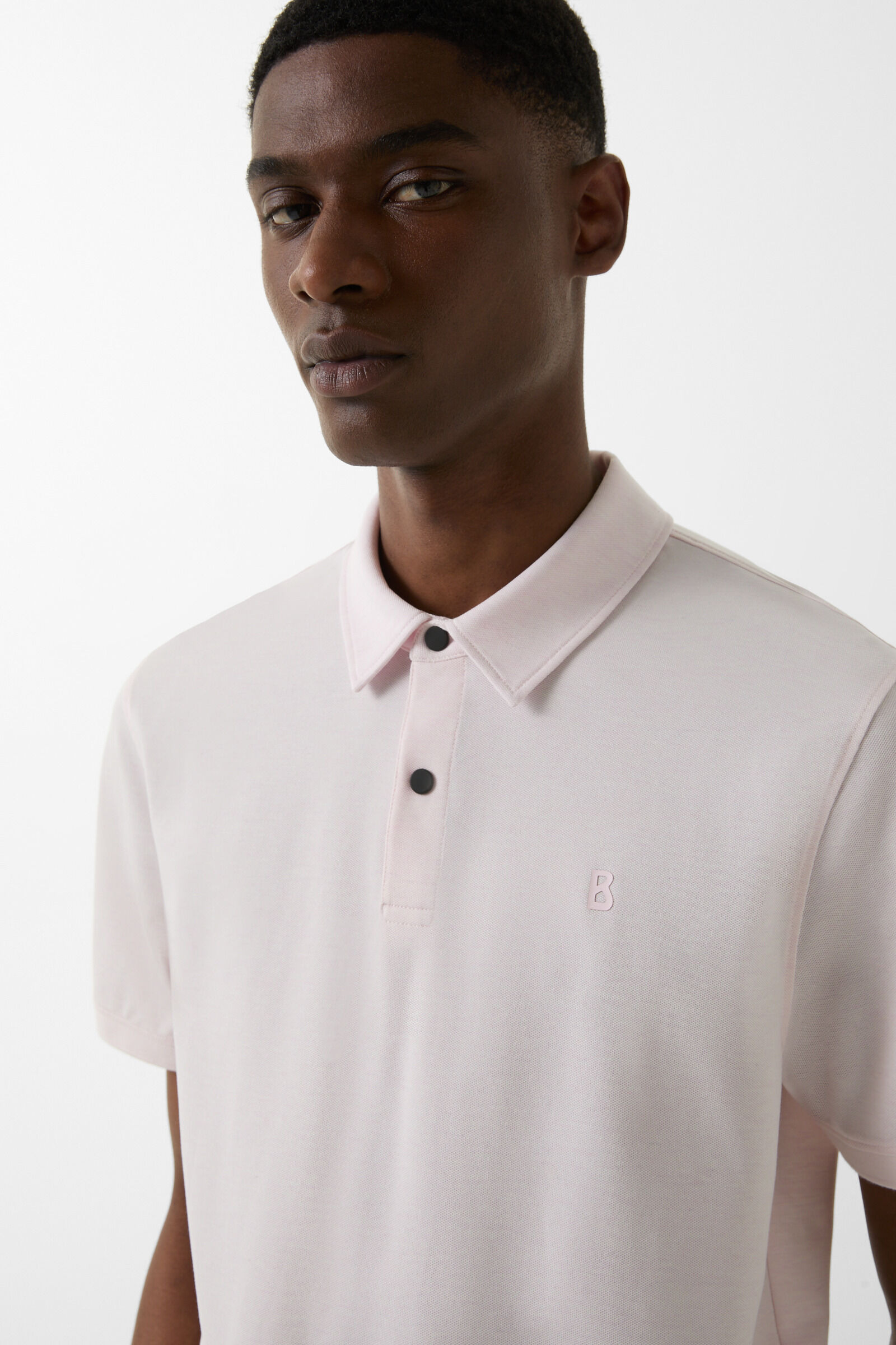 Timo polo shirt in Light pink - 4