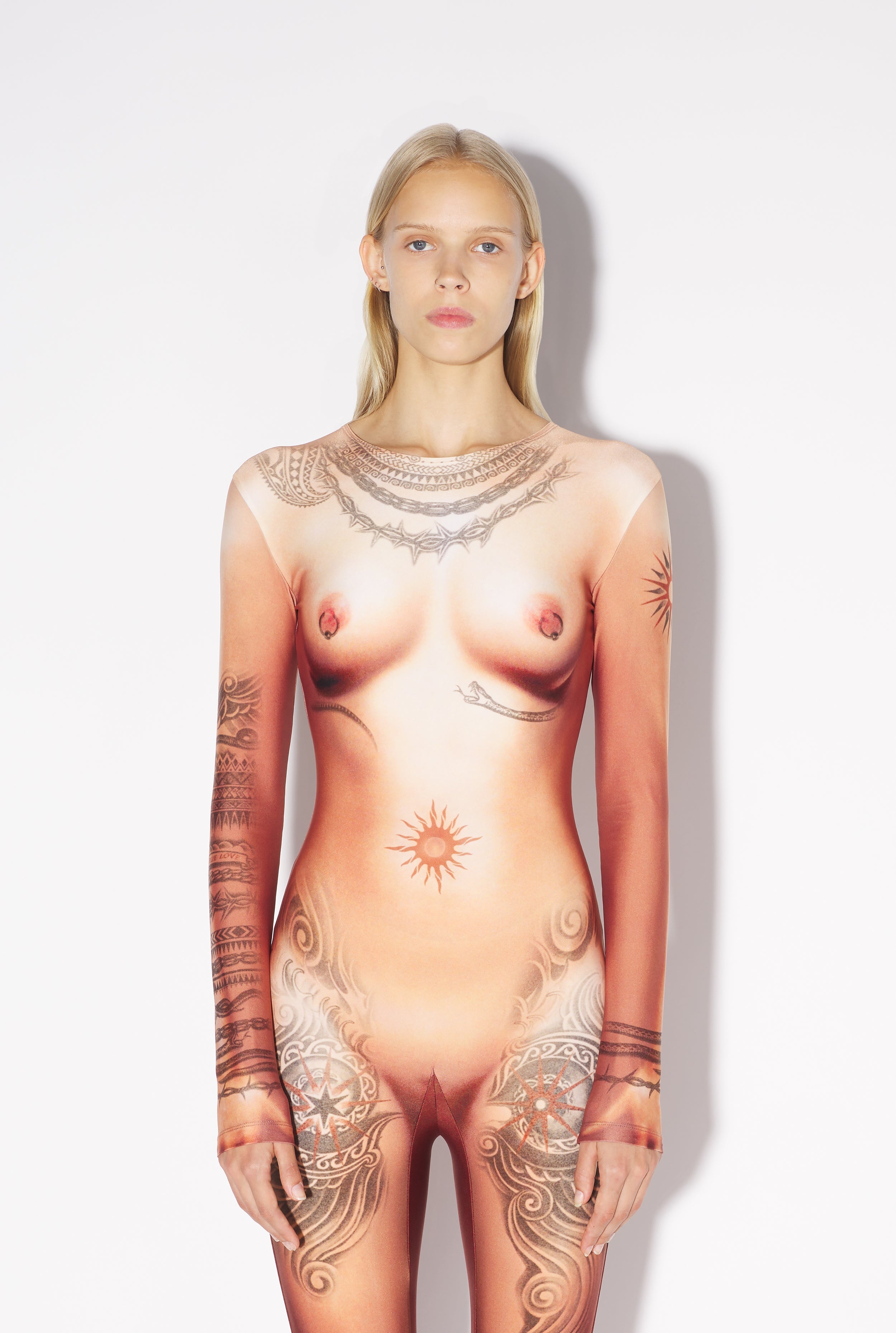 THE NUDE BODY TATTOO JUMPSUIT - 3