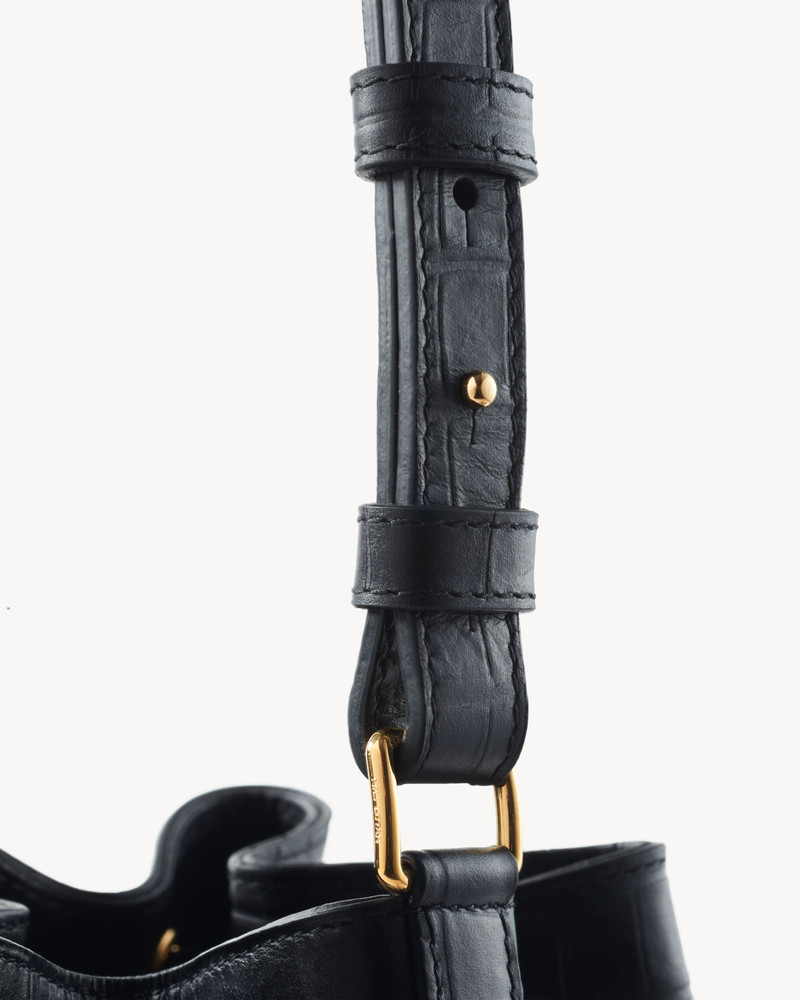 BRIGITTE BUCKET BAG CROC 5