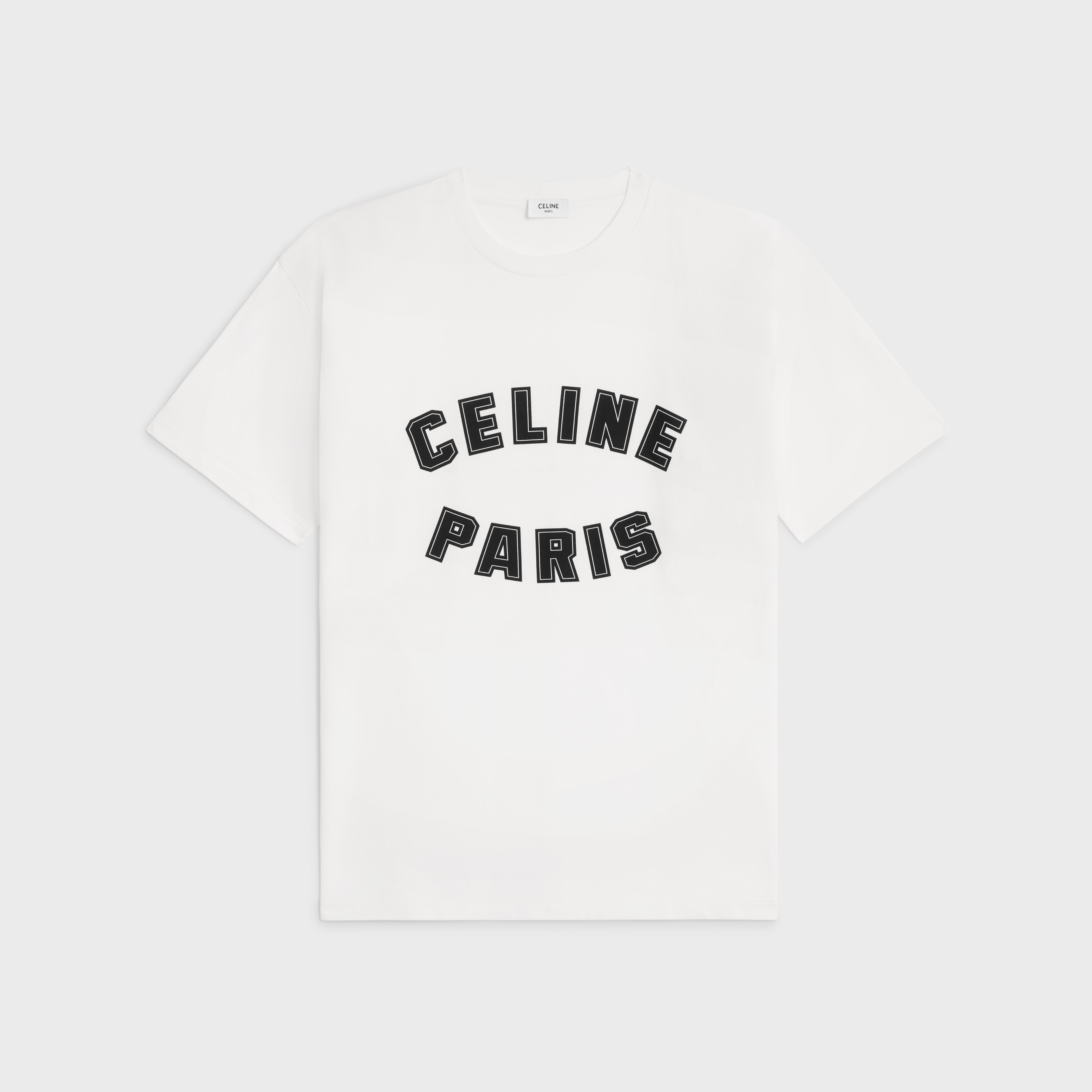 loose celine paris t-shirt in cotton jersey - 1