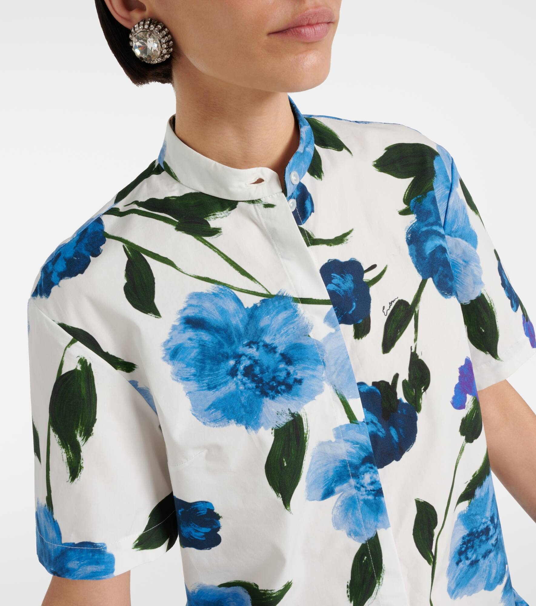 Floral shirt dress - 4