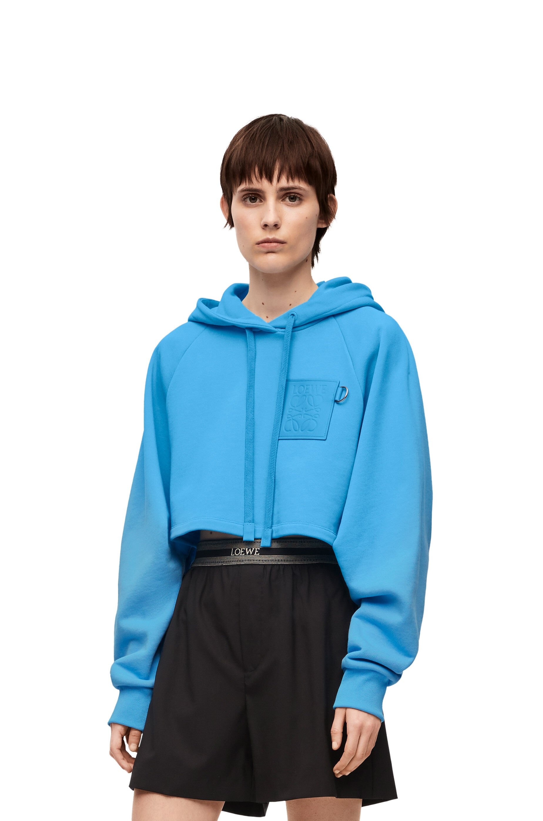 Cropped hoodie in cotton - 3