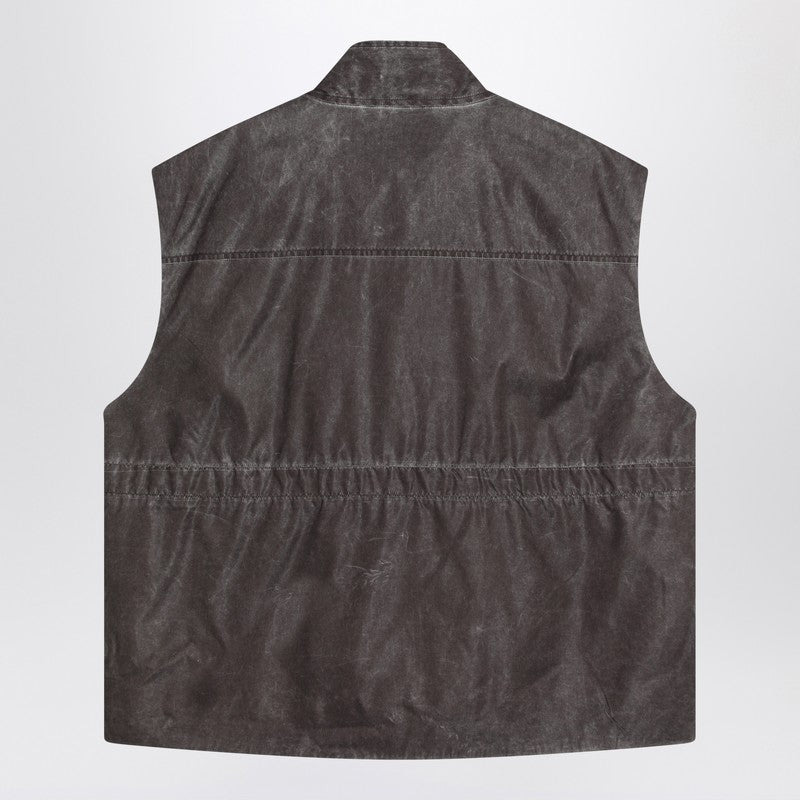 Our Legacy Firm Brown Vest With Vintage Effect Men - 2