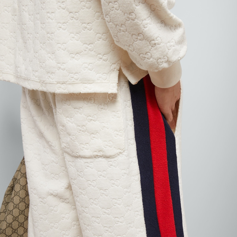 GG cotton terry cloth shorts with Web 3