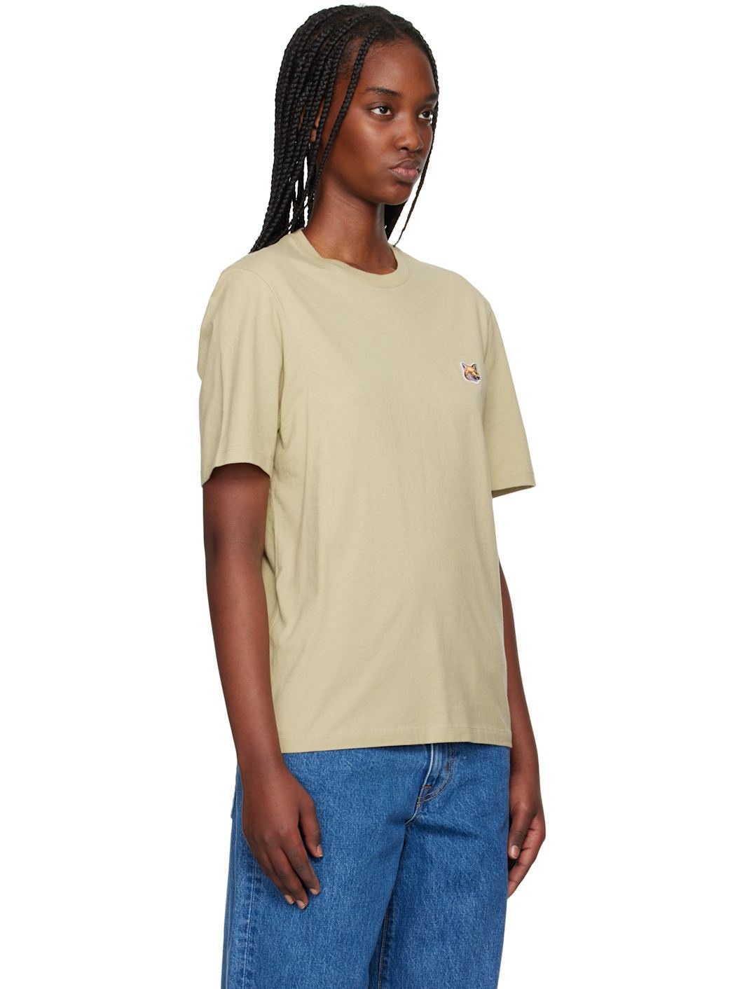 Green Fox Head Patch Regular T-shirt - 2