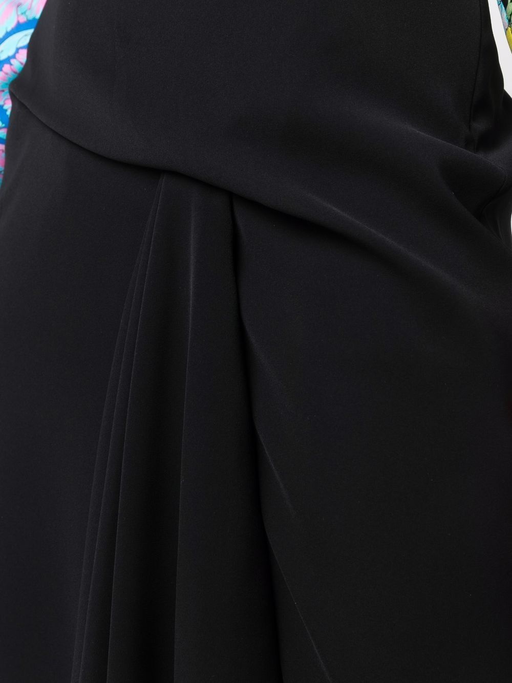 pinch-pleat A-line skirt - 5