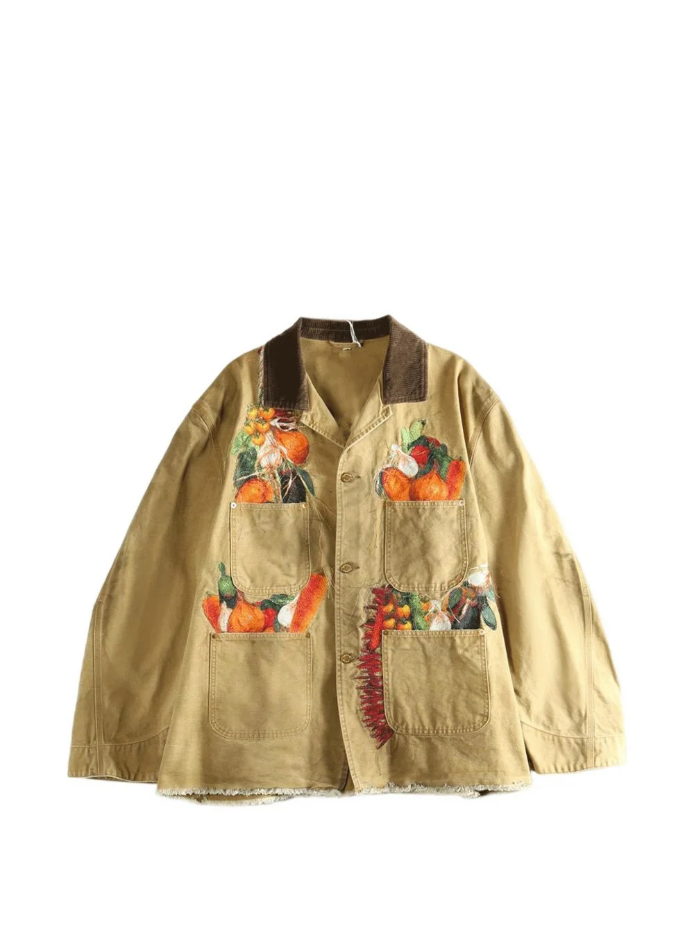Vegetable-embroidered jacket - 1