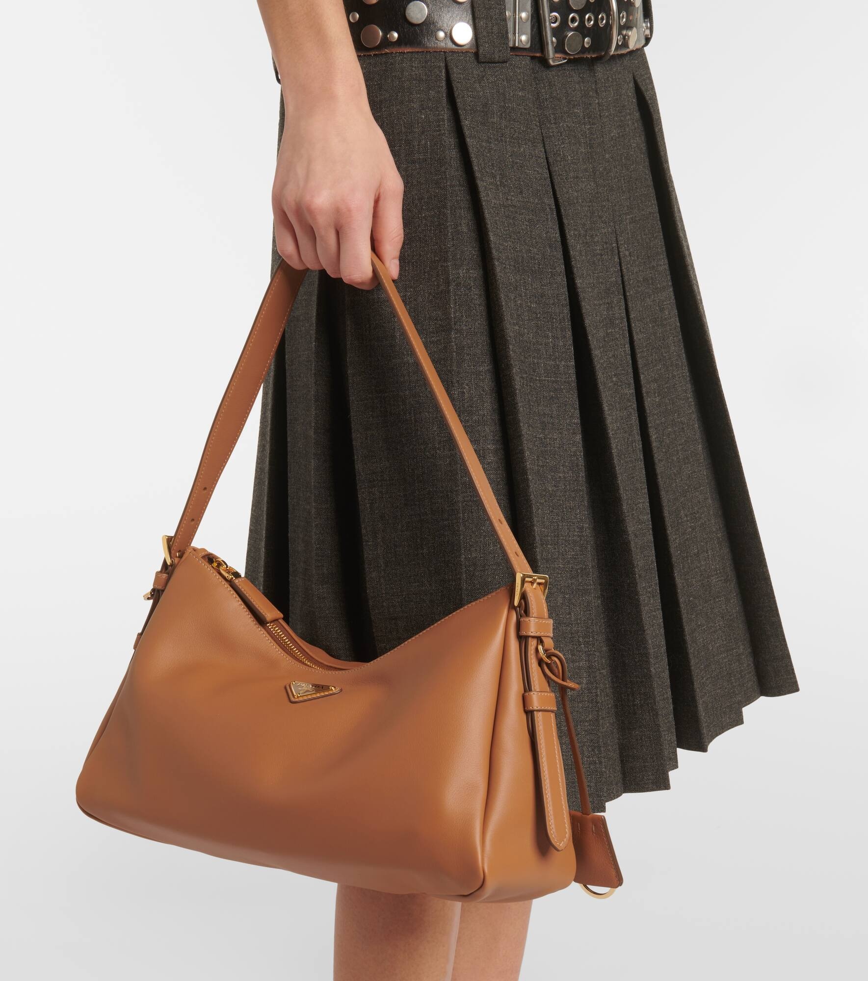 Aimée Medium leather shoulder bag - 7