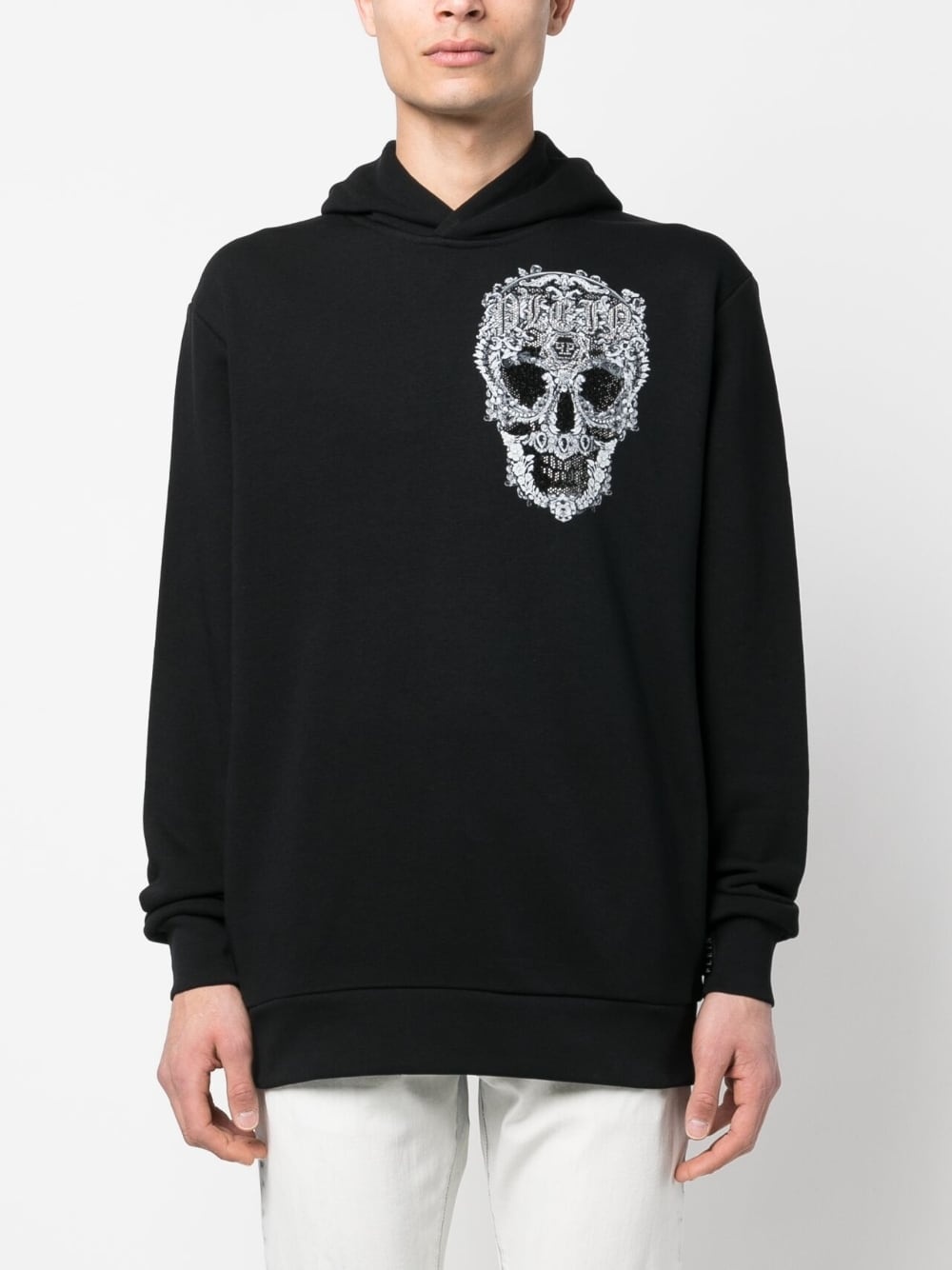 Baroque Skull cotton hoodie - 3
