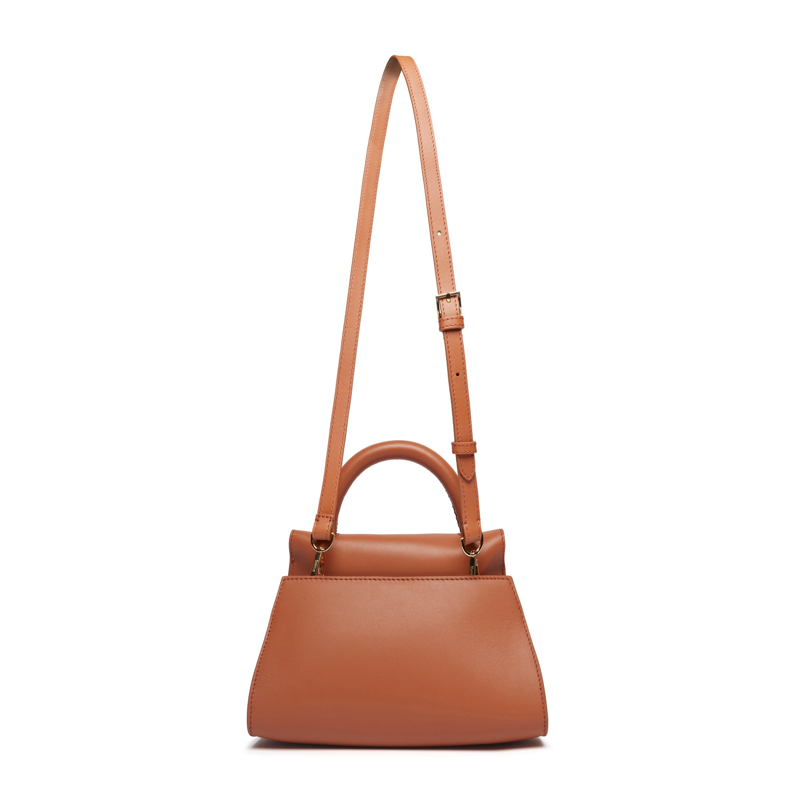 Small Papillon Leather Caramel - 2