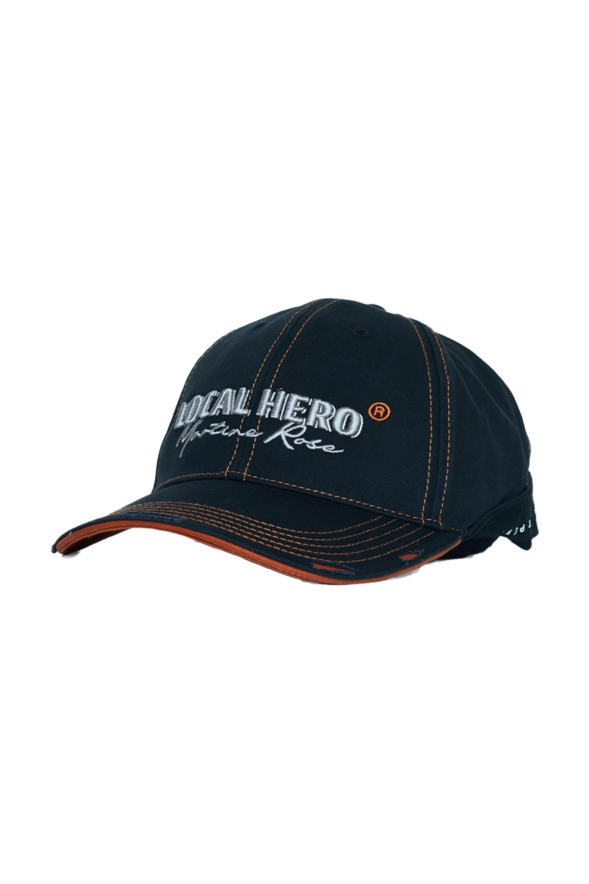 Martine Rose Local Hero Roll Back Cap Black - 2