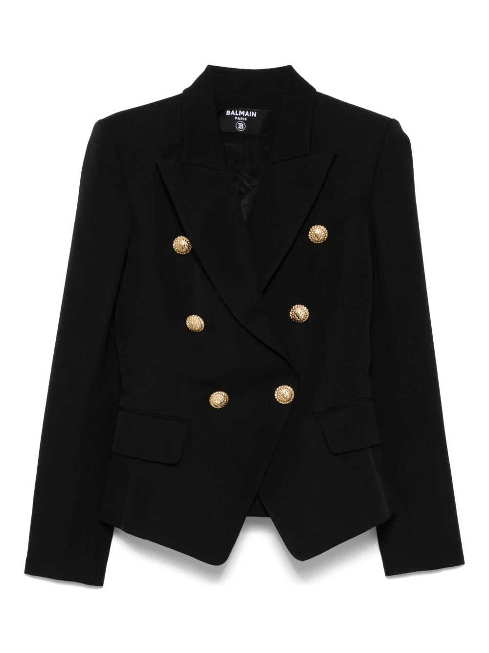 Balmain Women Wool Double-Breasted Jacket - 1