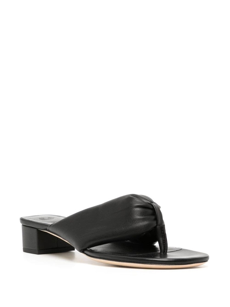 STAUD Dahlia 25mm leather sandals outlook