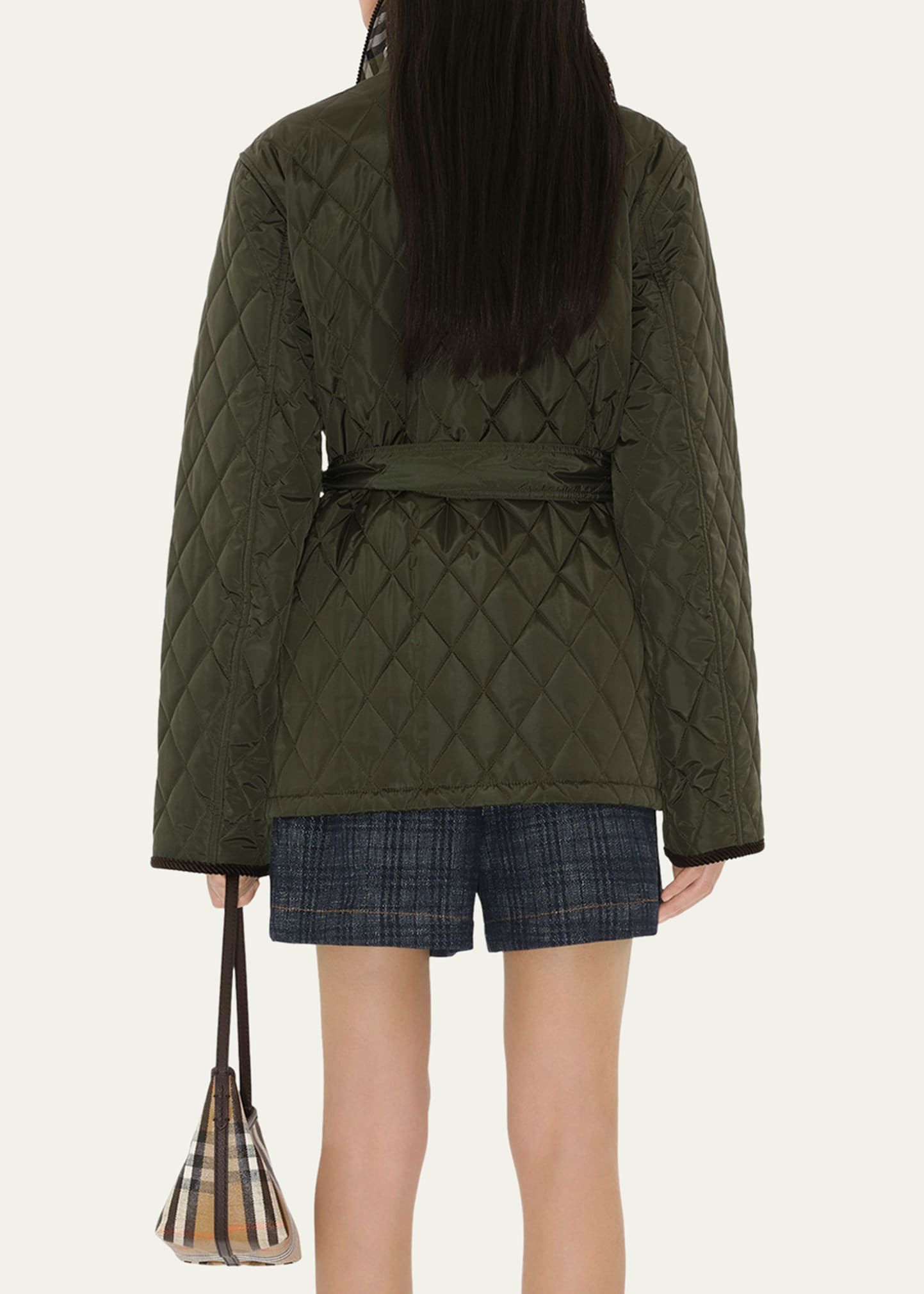 Chiltern Quilted Barn Jacket With Belt - 3