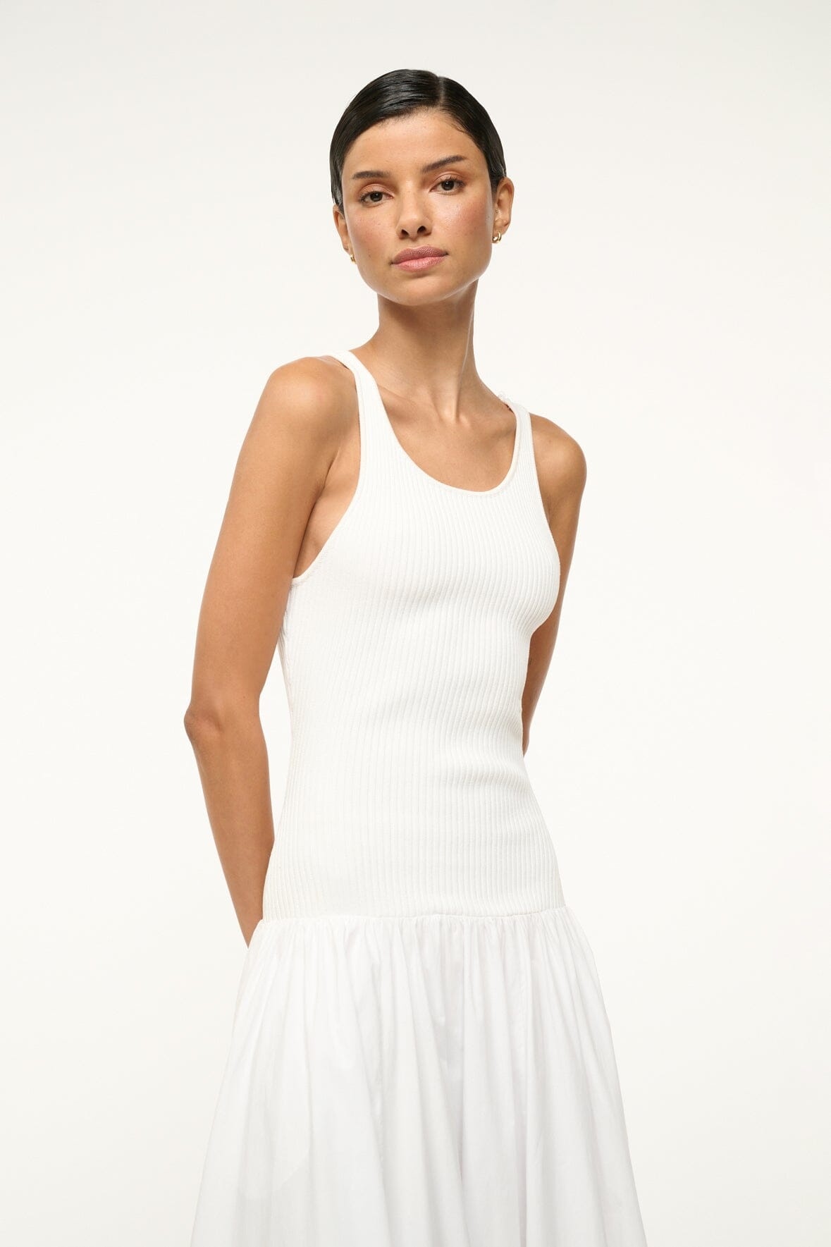STAUD YAMILA DRESS WHITE - 4