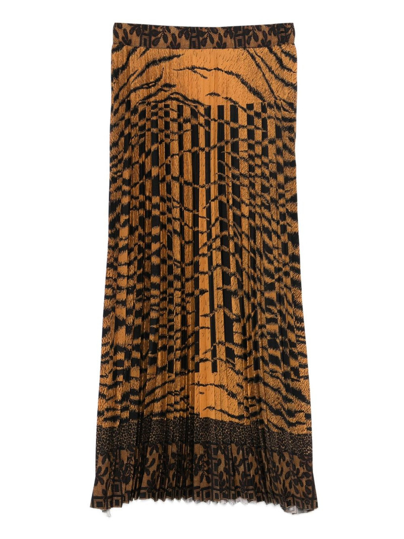 pleated patterned skirt 1