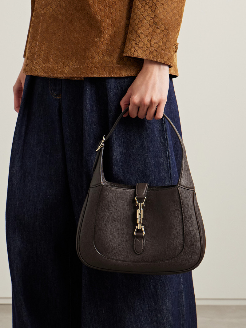 GUCCI Jackie 1961 Small Textured-leather Shoulder Bag outlook