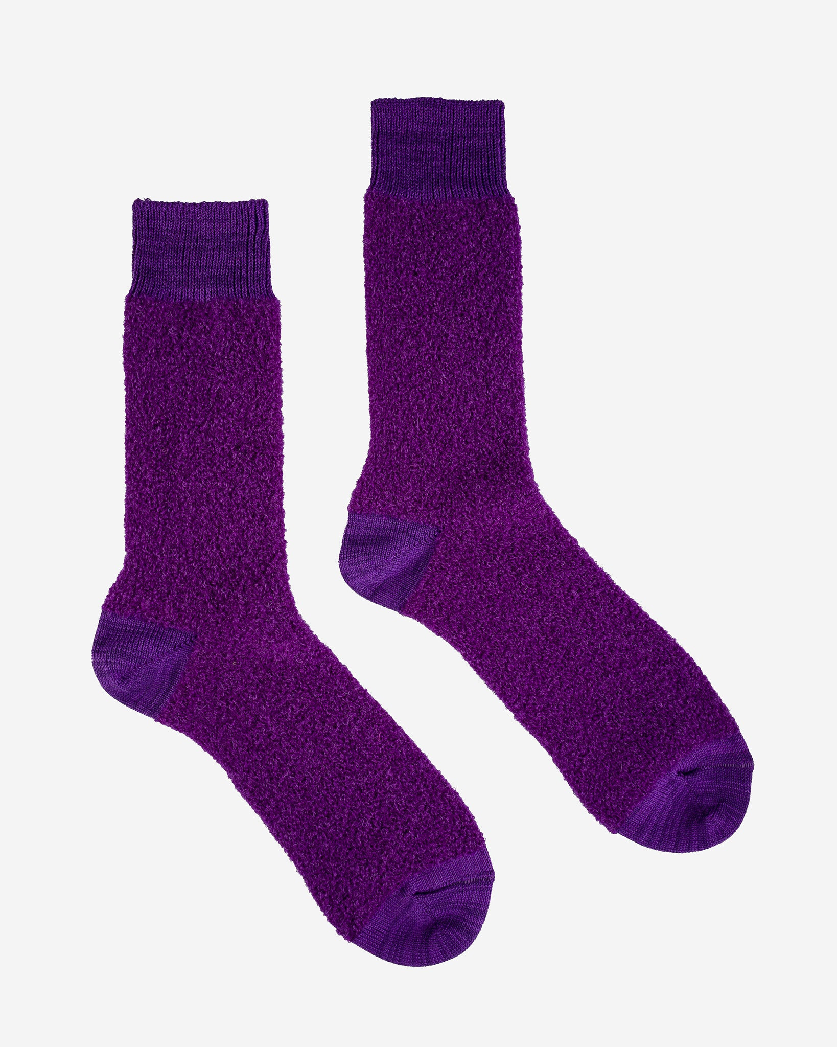 DEC-BAM-PUR Decka Baby Alpaca & Merino Wool Socks - Purple - 1