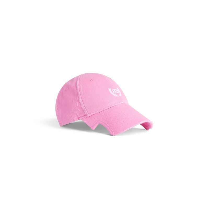 BALENCIAGA Laurel Classic  Cap in Baby Pink/white outlook