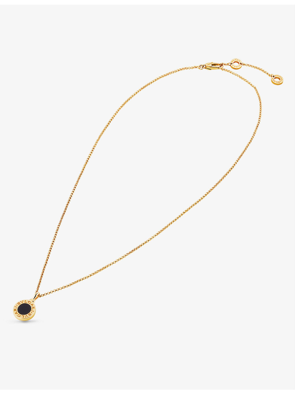 Bvlgari Bvlgari 18ct yellow-gold and onyx necklace - 2