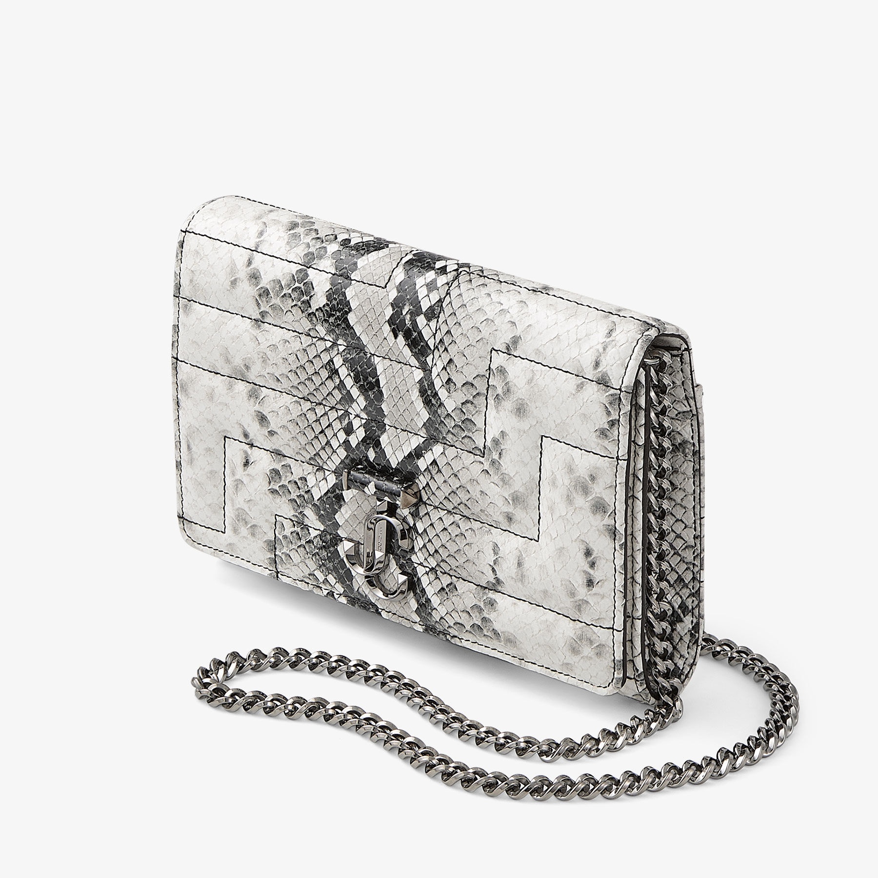 クラッチバッグ JIMMY CHOO Avenue Clutch Roccia Snake Print Clutch Bag JIMMY CHOO Avenue Clutch Roccia Snake Print Clutch Bag