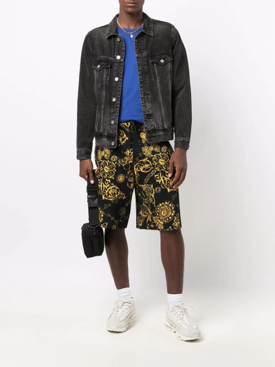 VERSACE JEANS COUTURE baroque-print track shorts outlook