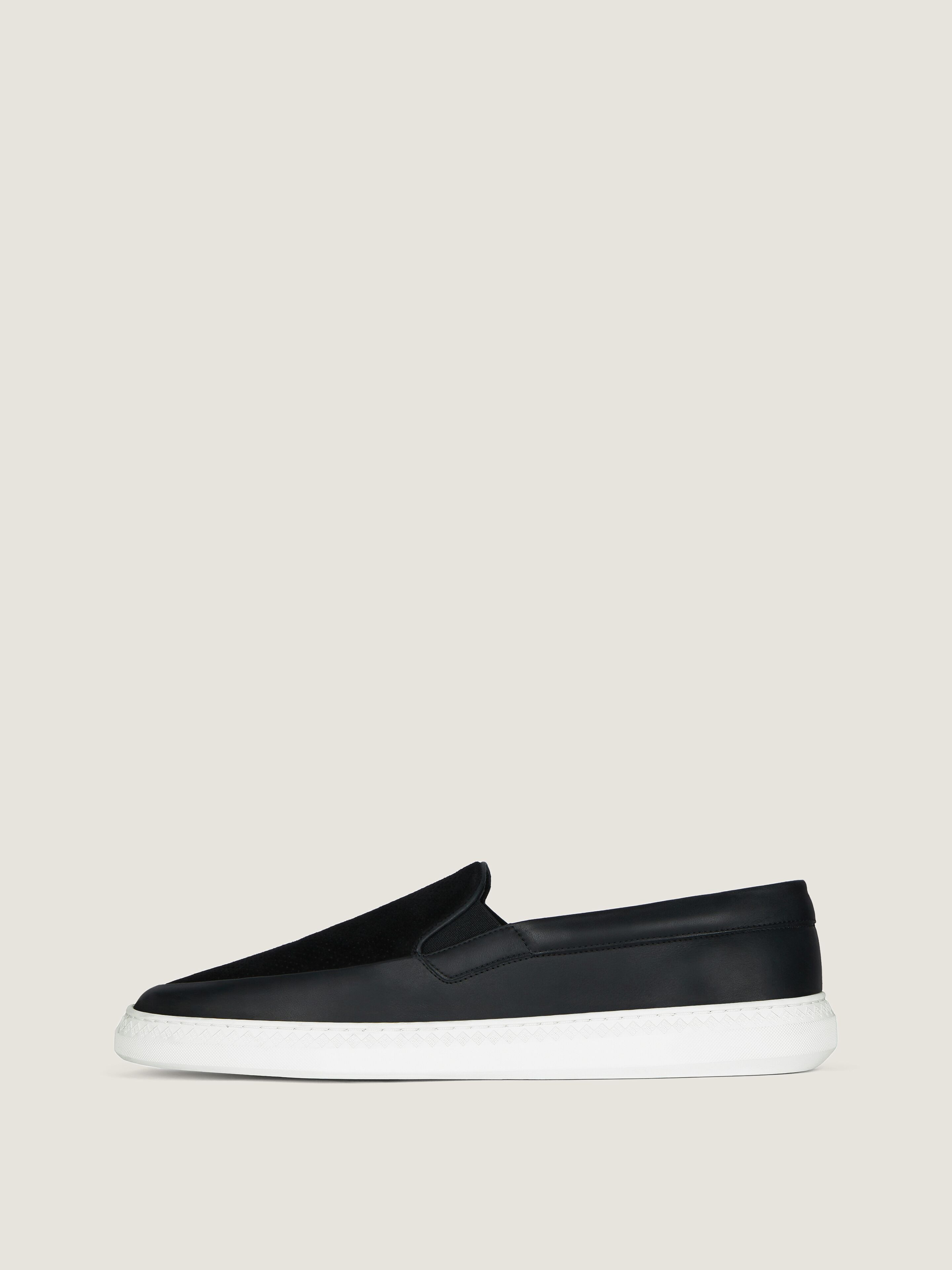 G SET SNEAKERS IN LEATHER AND PERFORATED SUEDE - 2