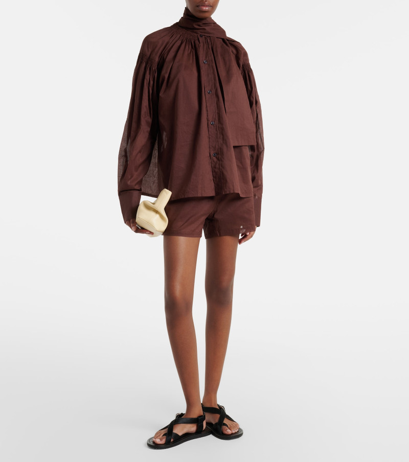 Plan C Cotton organza shorts outlook
