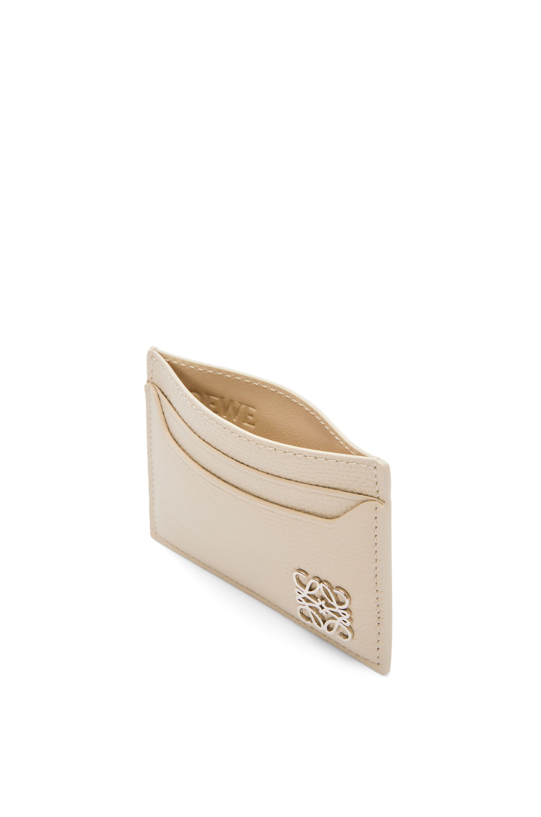 Anagram plain cardholder in pebble grain calfskin - 2