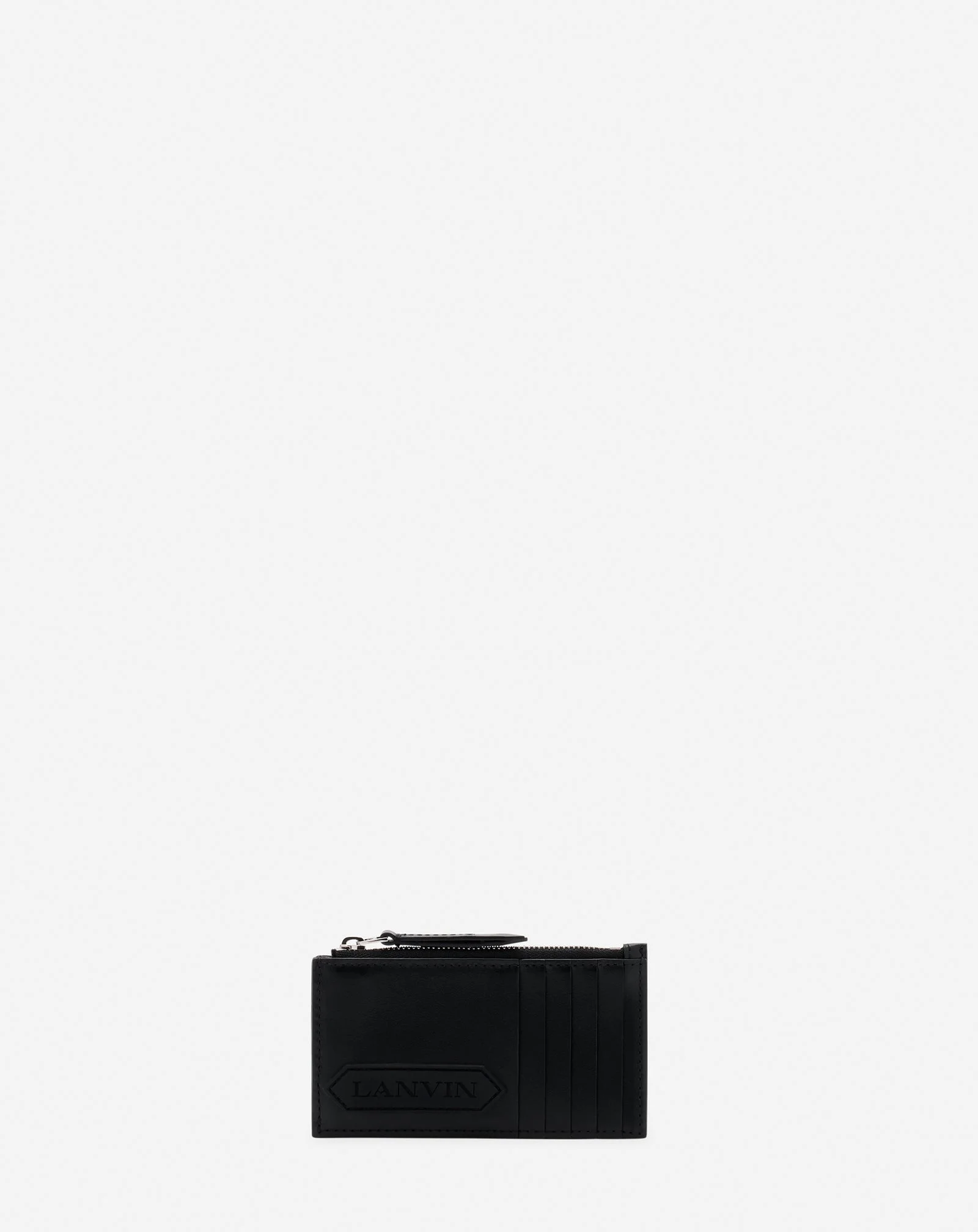 LANVIN SIGNATURE LEATHER CARDHOLDER - 1