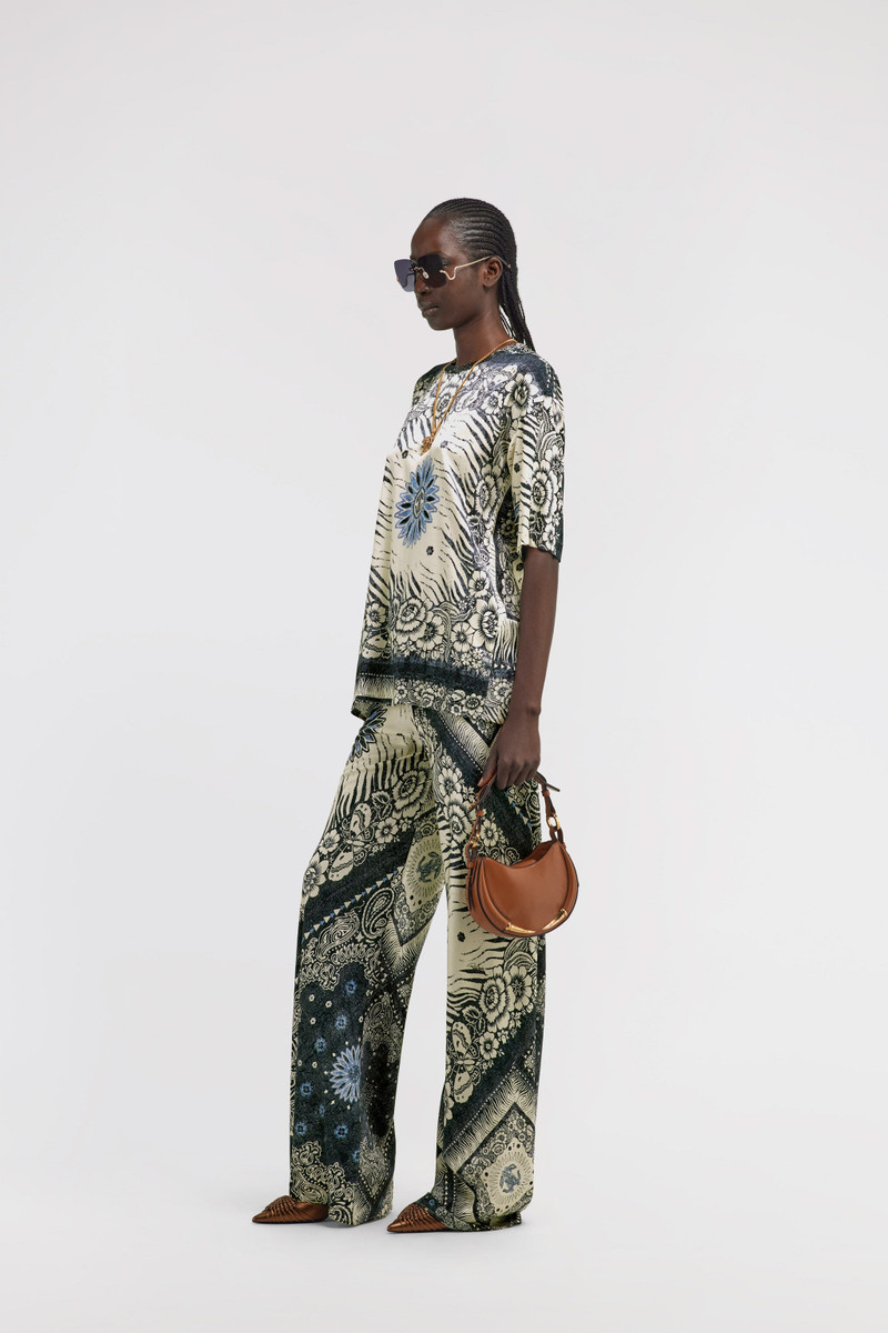 Roberto Cavalli Bandana Print Palazzo Pants outlook