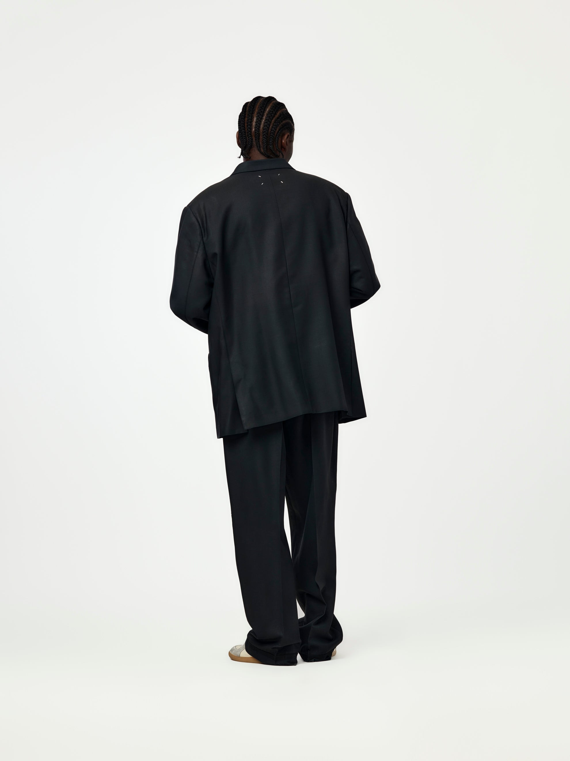 WOOL MOHAIR TROUSERS (MIDNIGHT BLUE) - 6