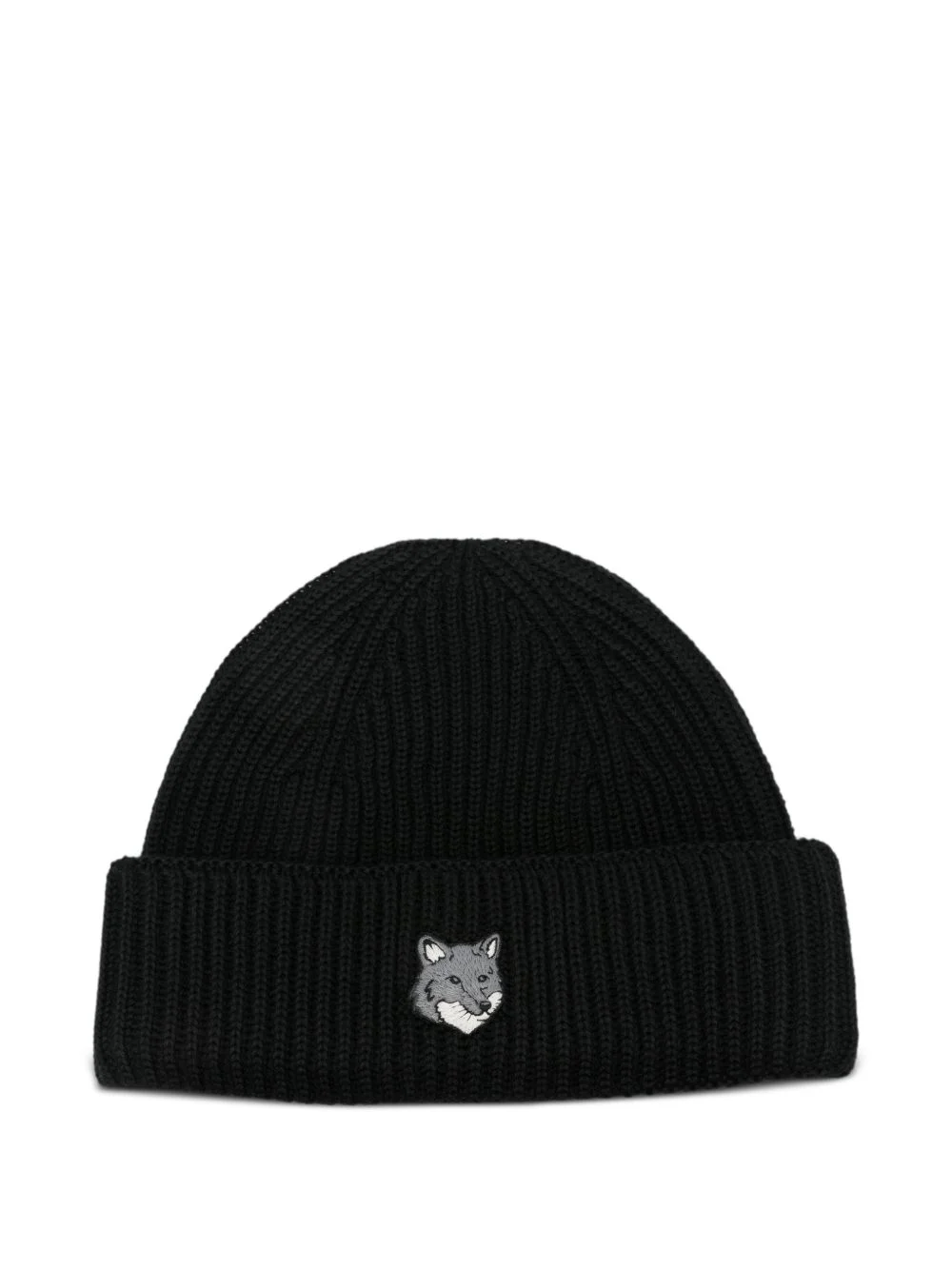 ribbed-knit beanie hat - 1