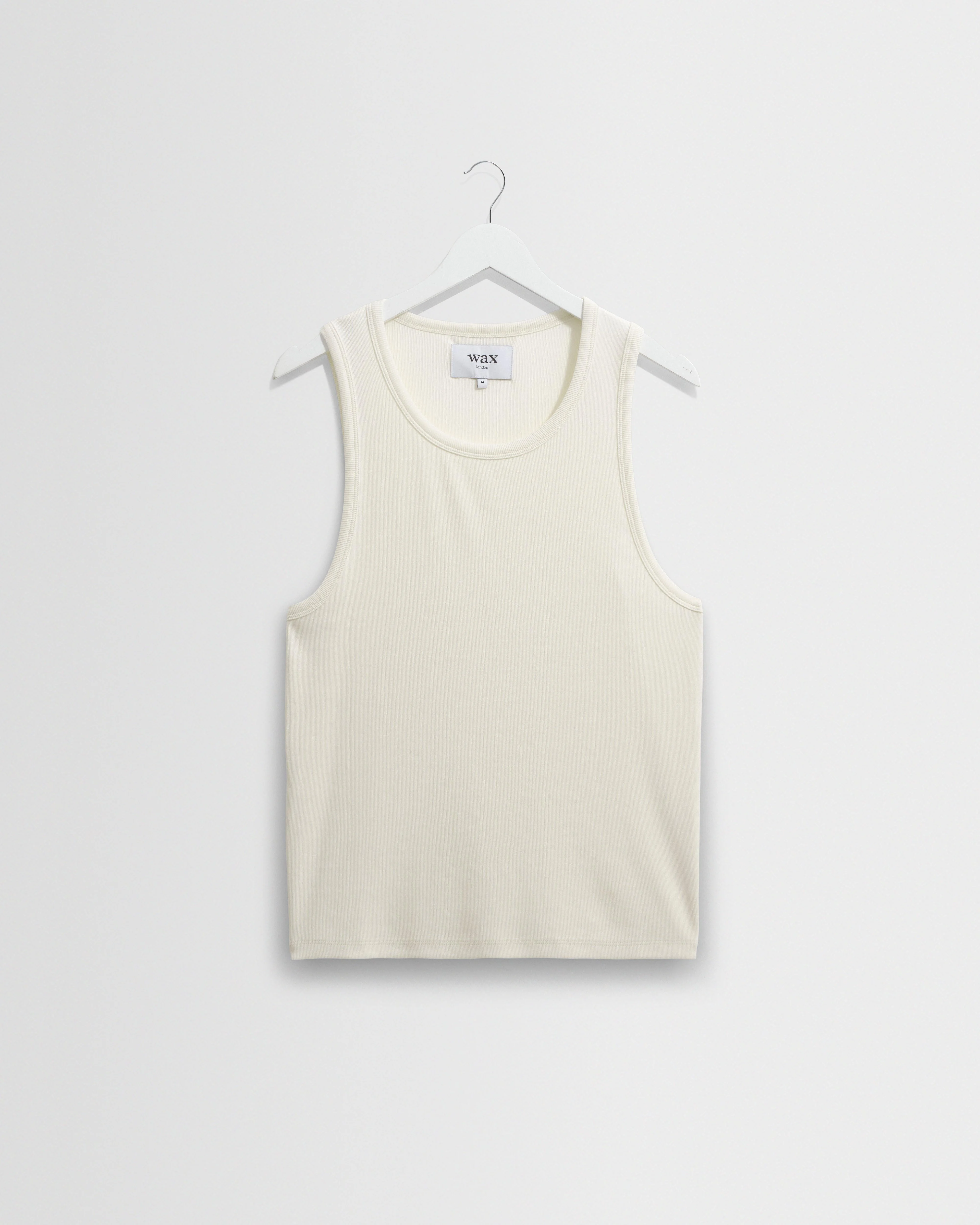 Montague - Ecru Ribbed Organic Cotton Vest - 1