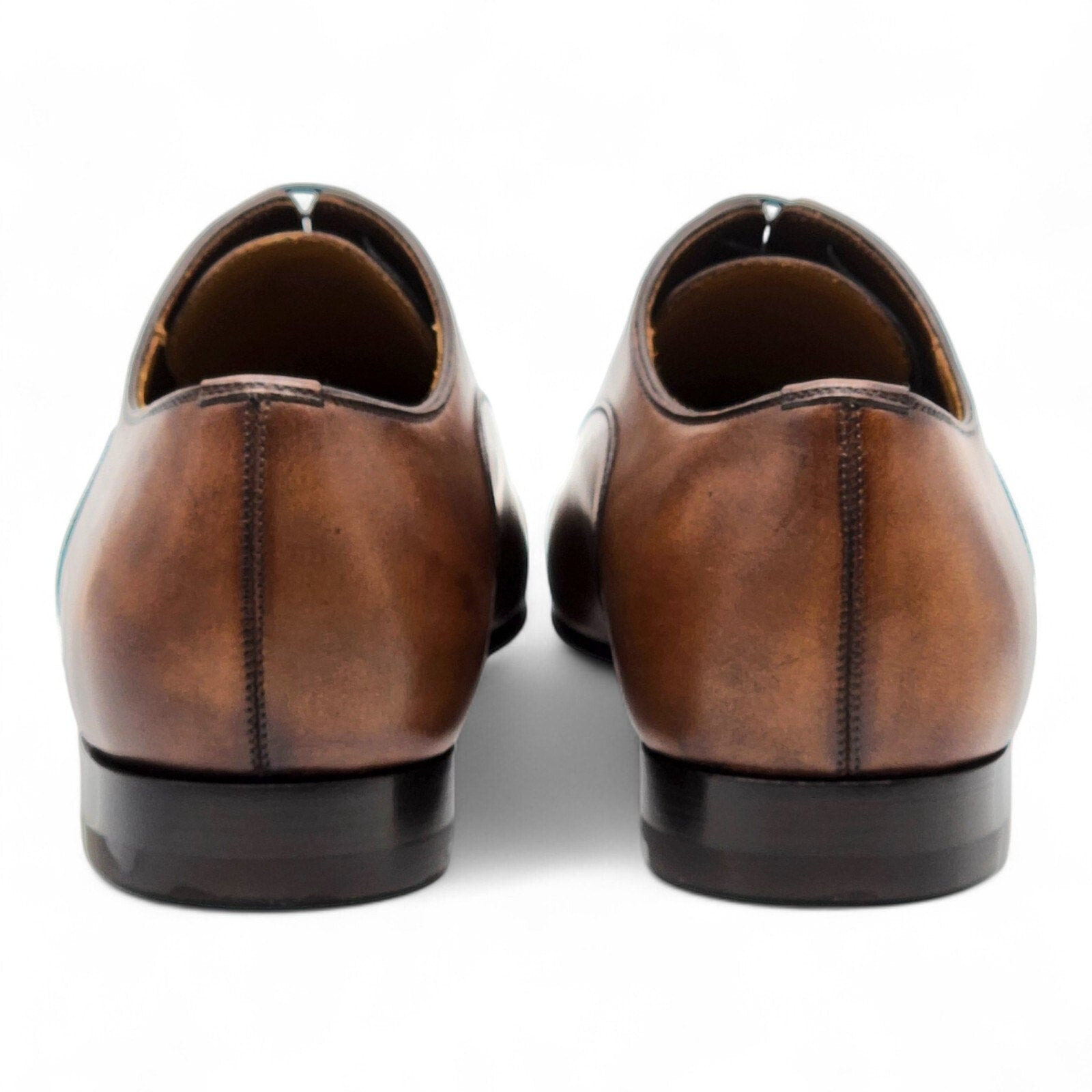 Christian Louboutin Greggo Leather Oxford Shoes Brown EU 40.5 US 7.5 - 4