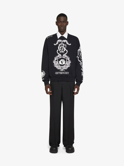 Givenchy GIVENCHY CREST BOXY FIT SWEATSHIRT IN FLEECE outlook