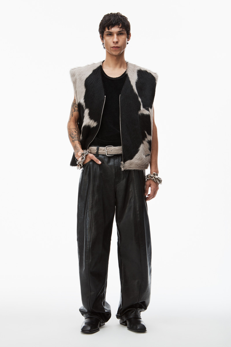 Alexander Wang trouser in crackle patent outlook